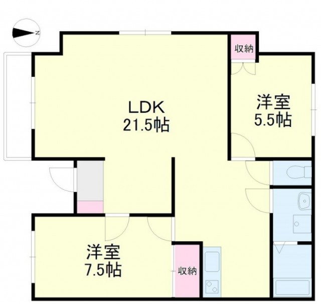 間取りは2LDK