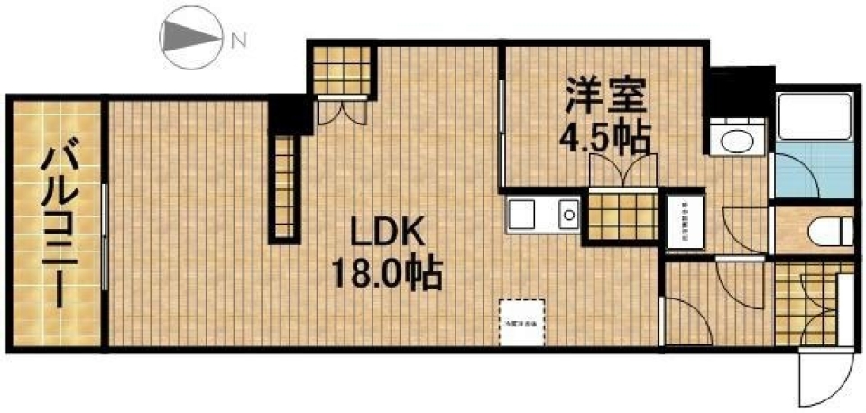 稀少！ペット暮らせるデザイナーズルーム。の間取り図