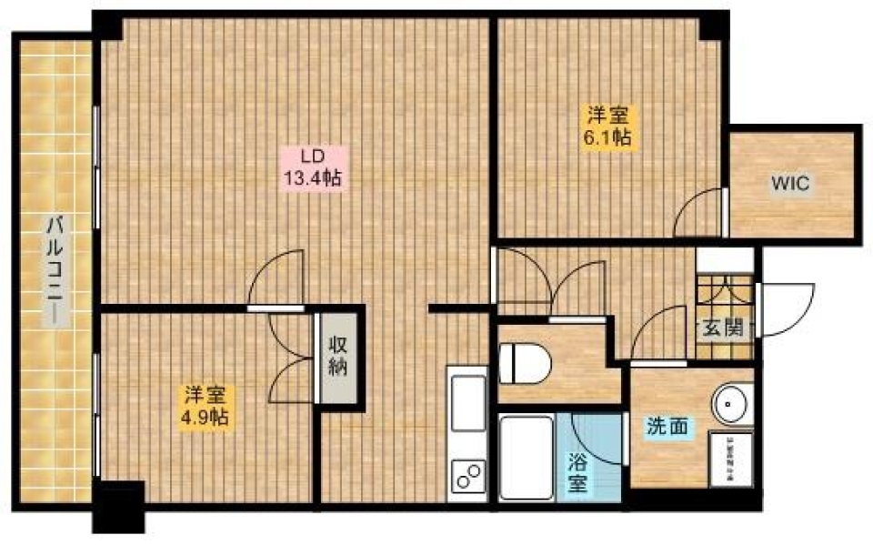 自分だけの高級感を演出しよう！の間取り図