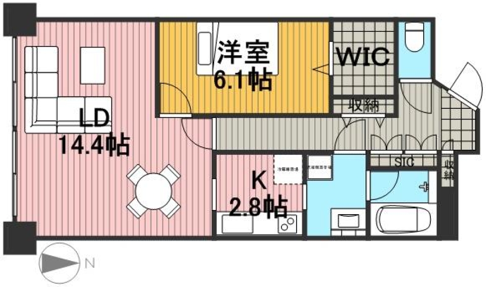 ギャラリーに住まう。の間取り図