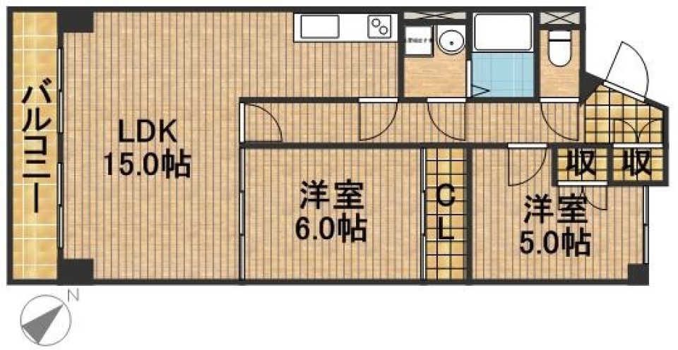 無彩色　白。の間取り図