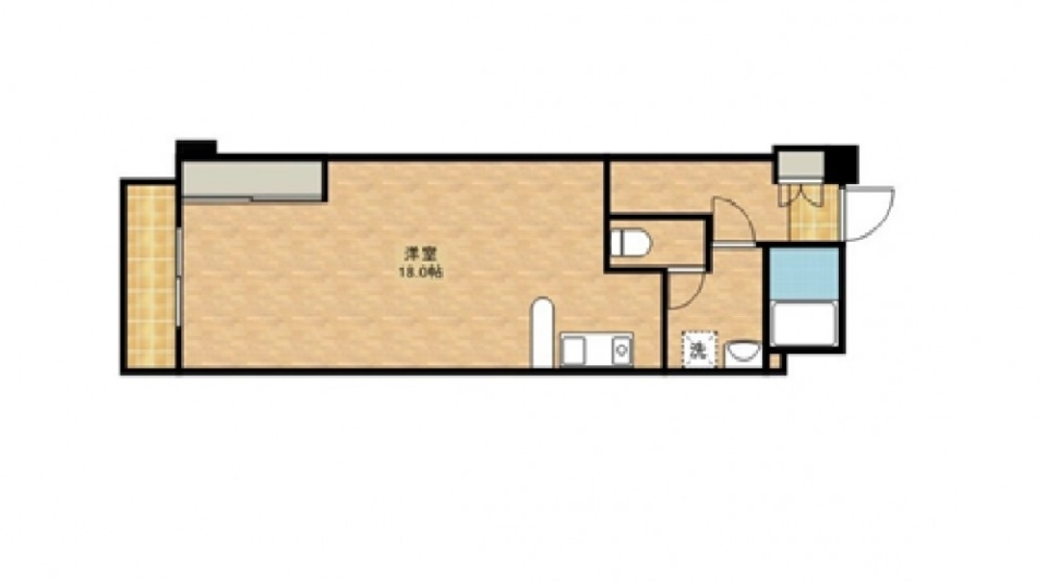 巨大ワンルーム！の間取り図