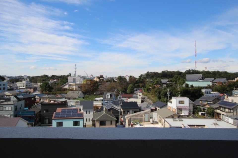 6階から見る景色。空が広い！