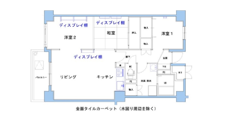 いとしの布団スタイルの間取り図