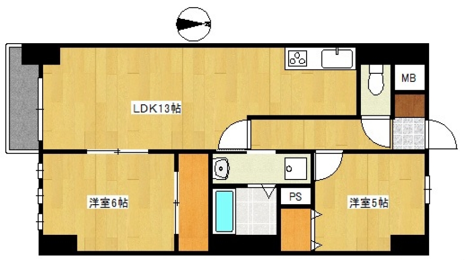 ニャンともステキにゃパークビューの間取り図