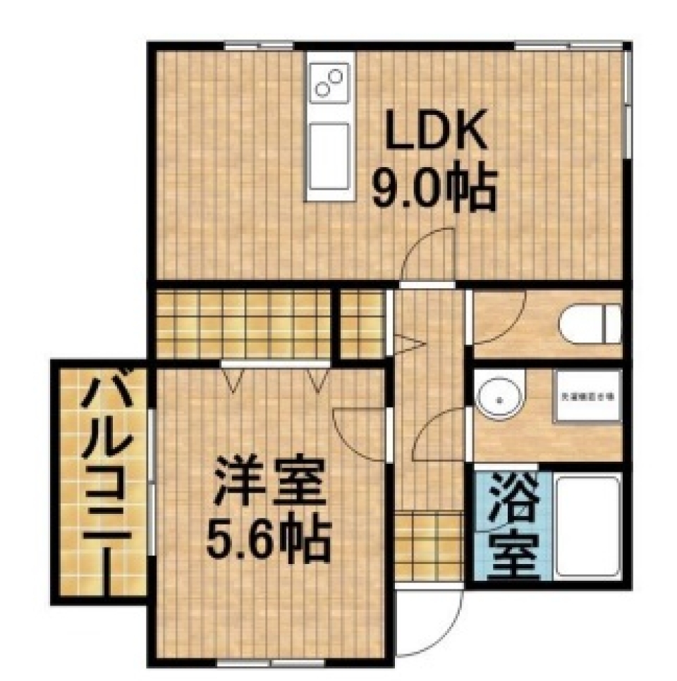 西海岸の風が吹く丘の間取り図