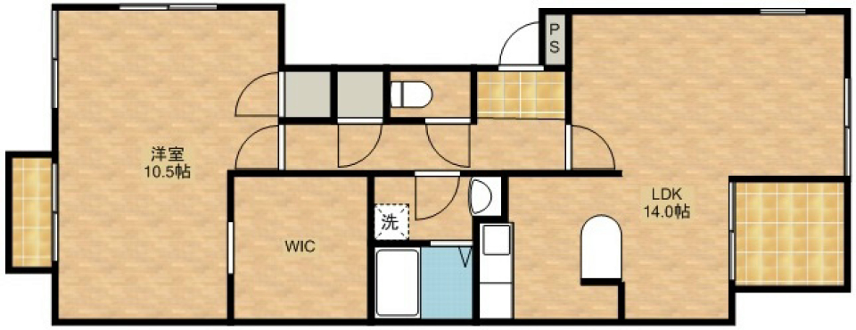アクセントが過ぎるの間取り図