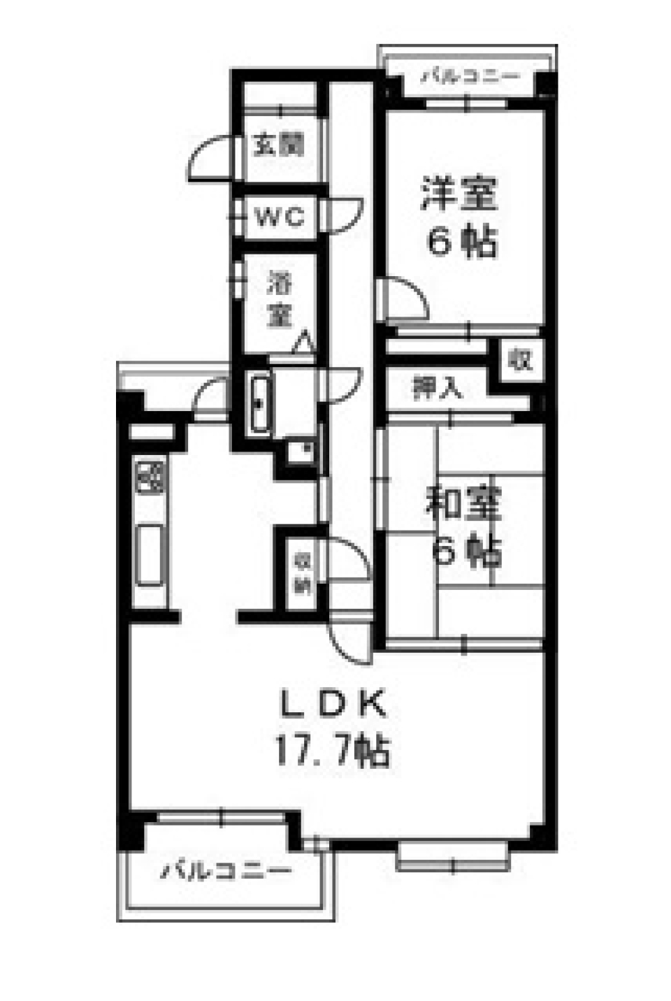 佐鳴湖を望むView［ペット可］の間取り図