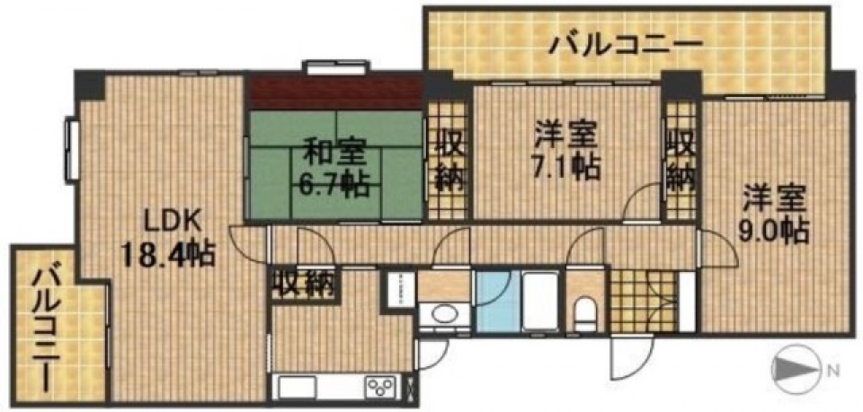 【ペット可】レイクビューな 家に with わんの間取り図