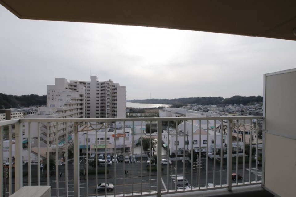バルコニーからも。高いところは眺めがよい。