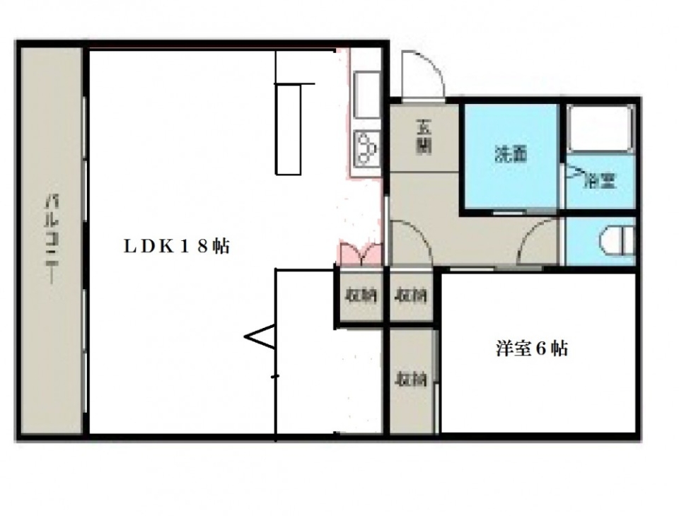 ほどよいライフスタイル　レッド！の間取り図