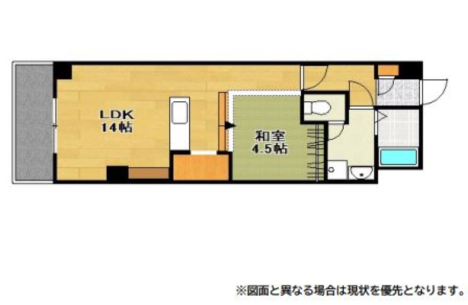 不協和音！？日本と地中海をミックスさせたデザイナーズルーム！の間取り図