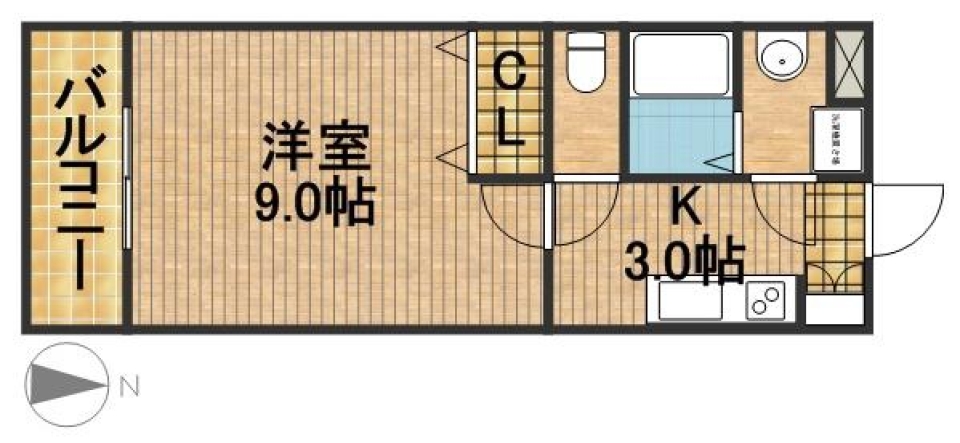 Cafe de HOSOJIMAの間取り図