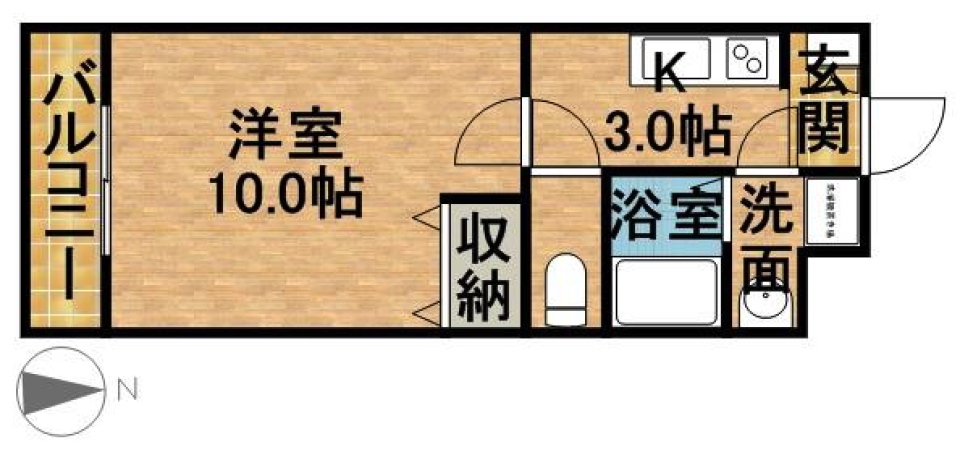 女子歓喜のクラシカル乙女ルームの間取り図
