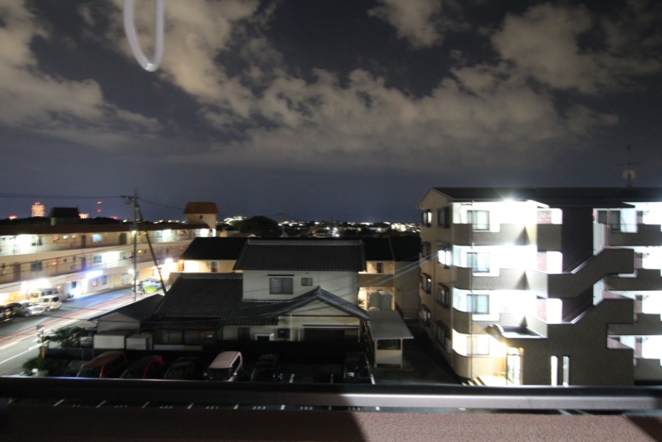 4階のおへやで景色がいい。