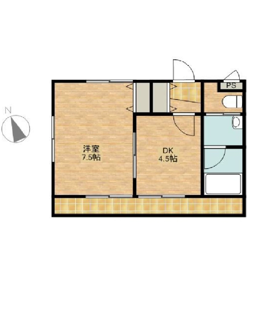 前略、丘の上からの眺めは良いものです。の間取り図