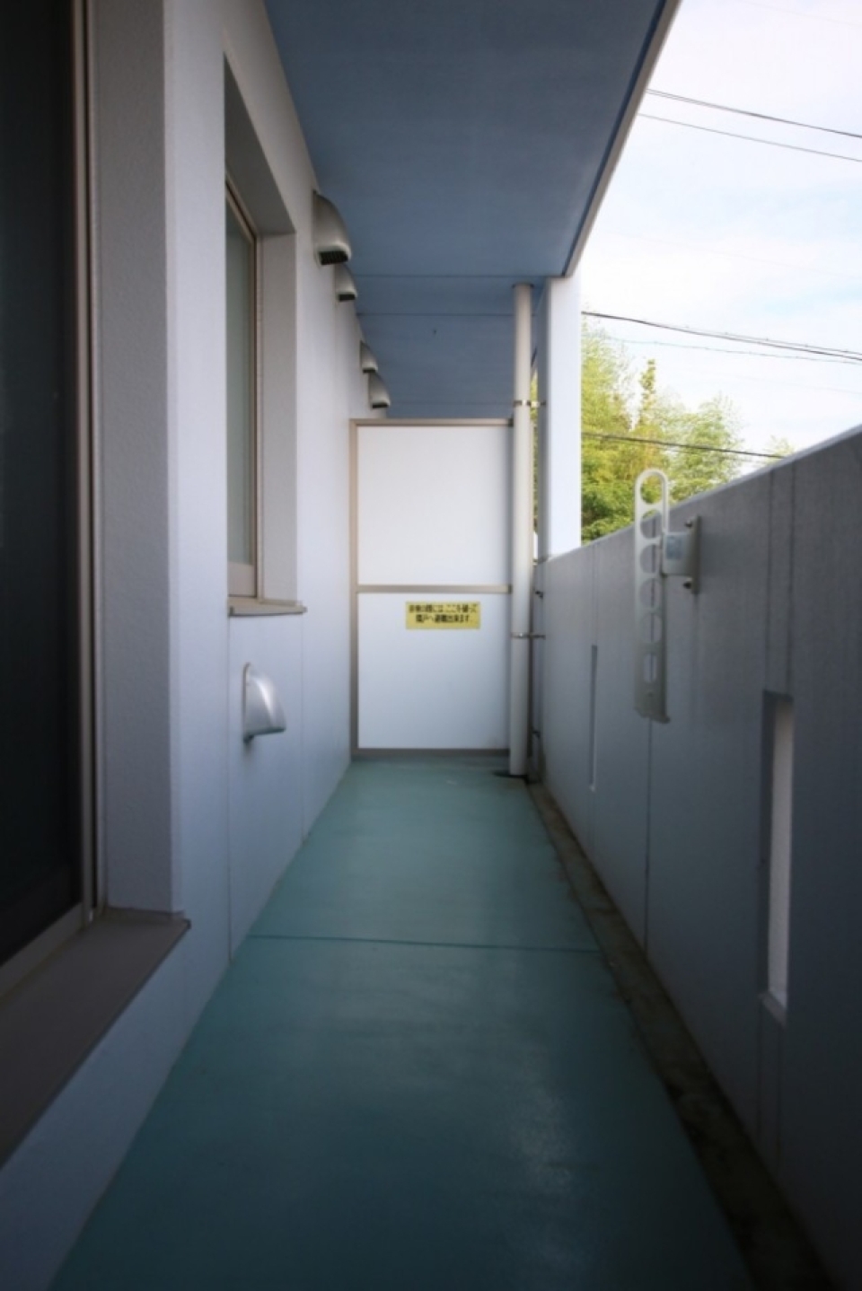 横長のベランダ