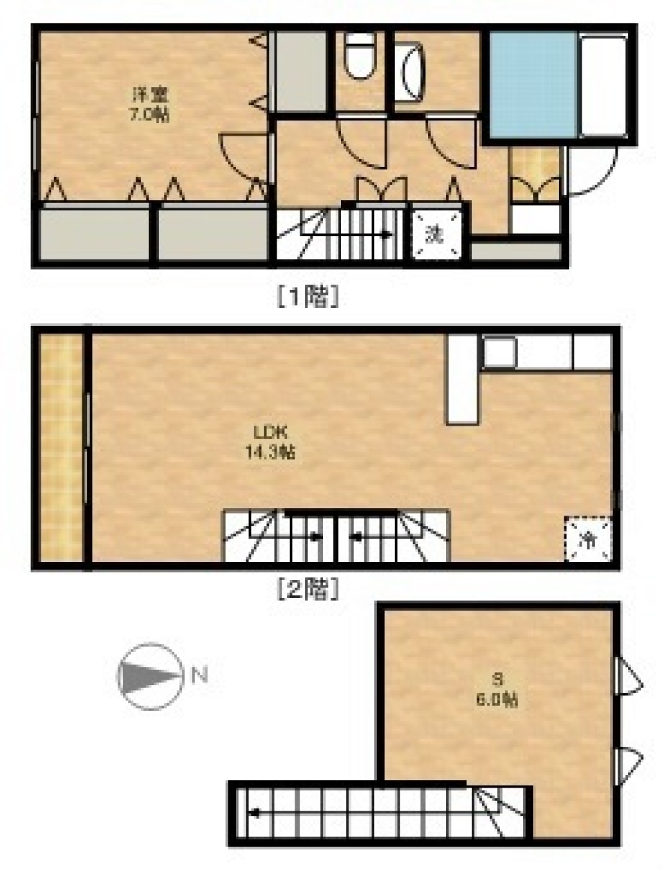 立体的に住まうの間取り図