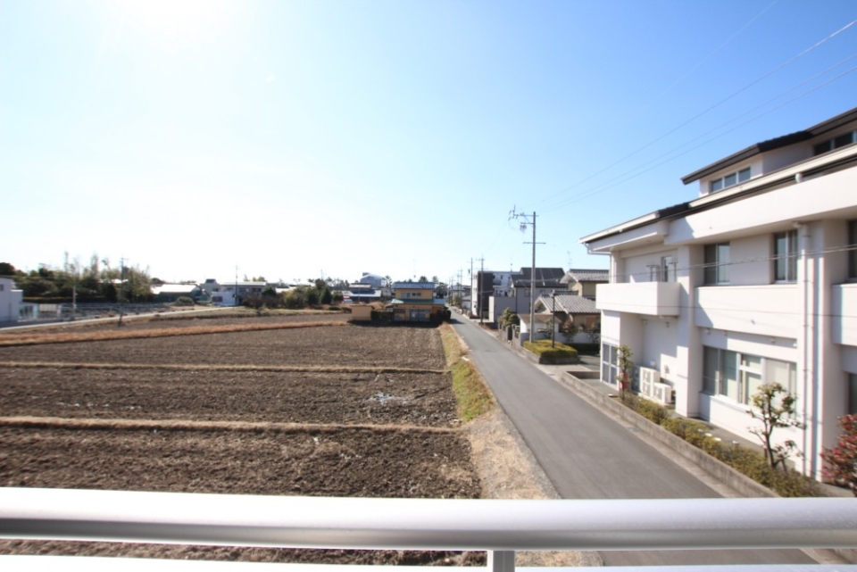 ２階ベランダからの眺望。