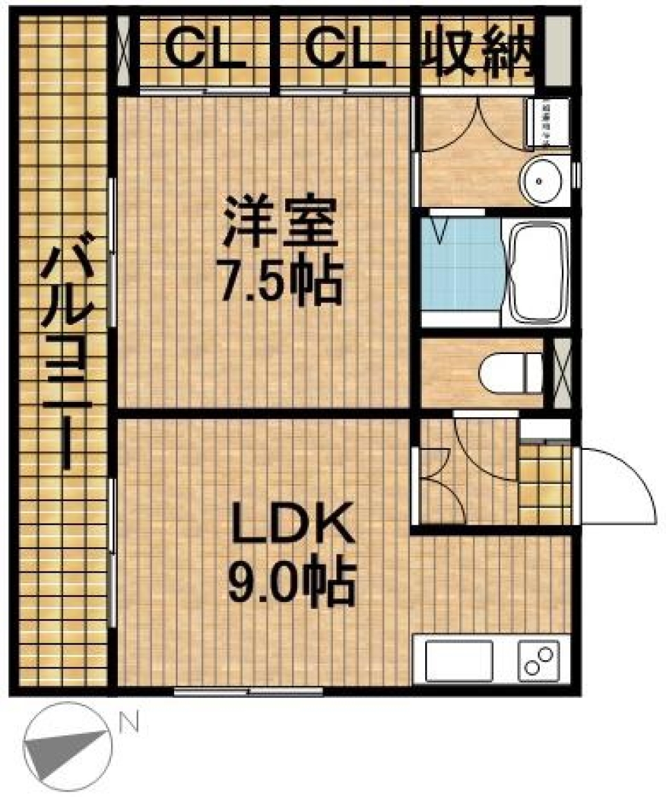 あれ？1LDKなの！？の間取り図