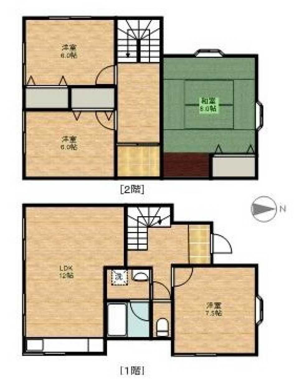 鴨江のプロバンスの間取り図