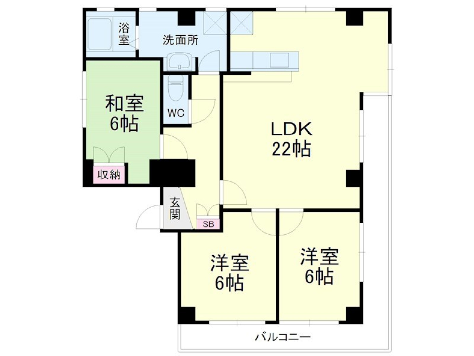 Park View Room　の間取り図