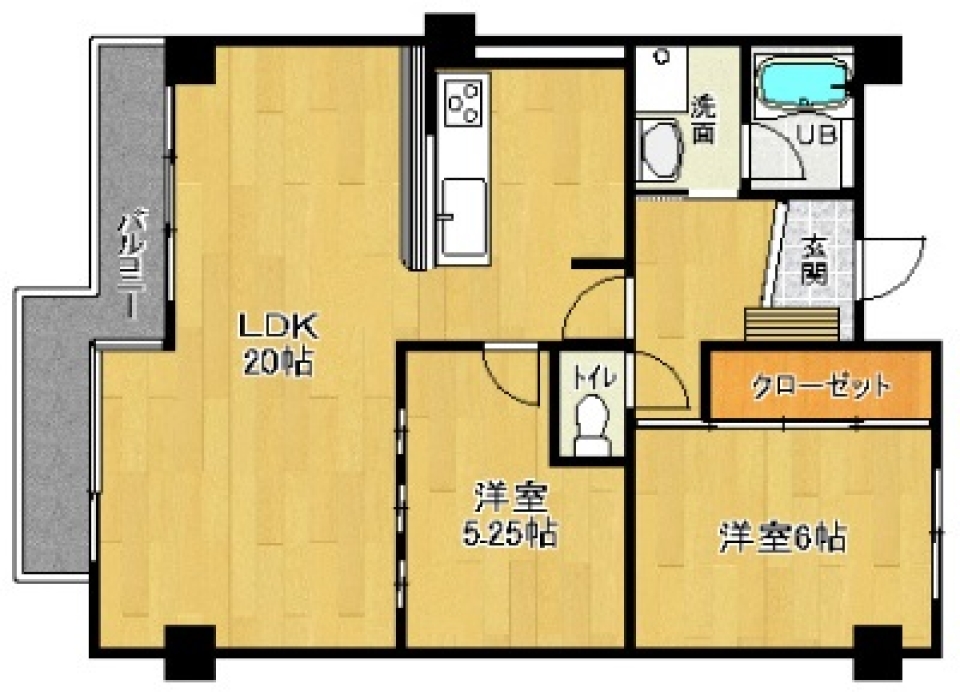 Park View Room　の間取り図