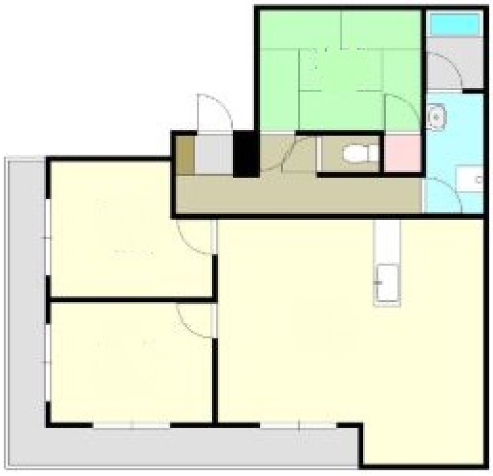 Park View Room　バラエティーパックの間取り図
