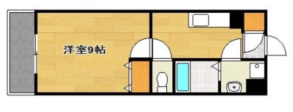 ブルースをかけて、お酒を飲みたくなる部屋の間取り図