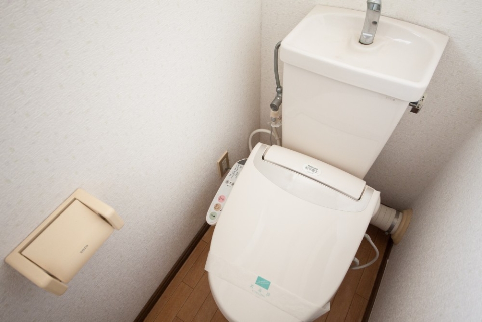 トイレの様子。窓があるので明るいです。