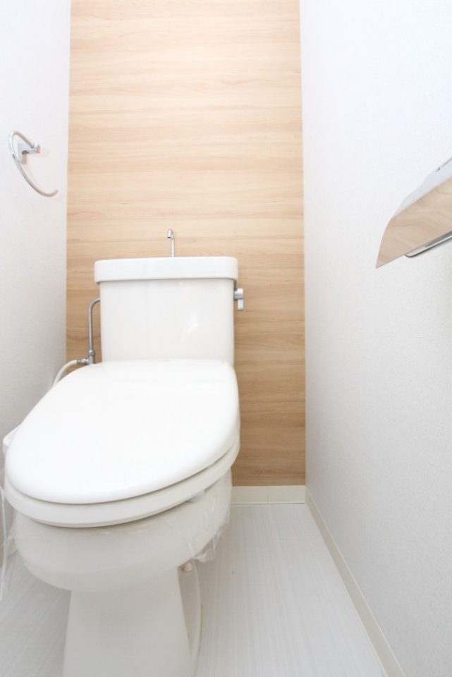 トイレにアクセントウォール！