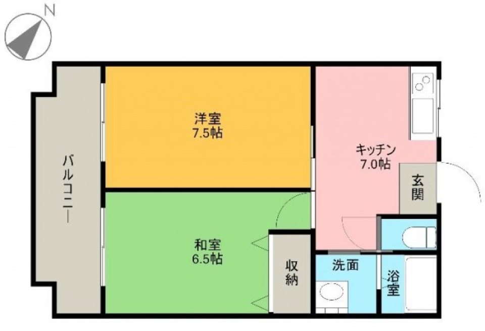気持ちだけは築浅ルーム。の間取り図