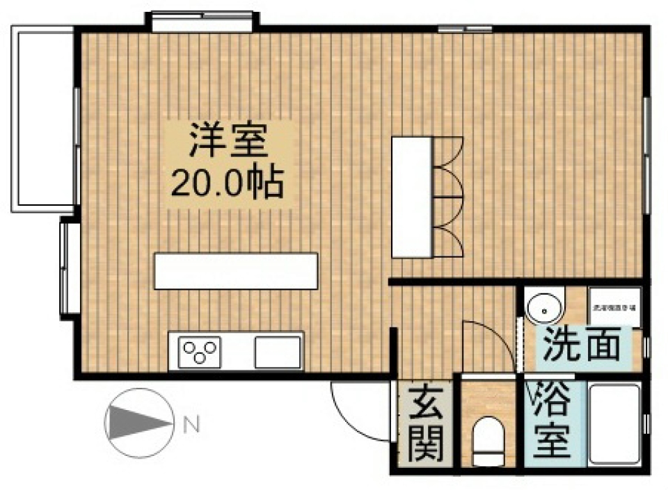 1人でもパーティー、みんなでもパーティーの間取り図
