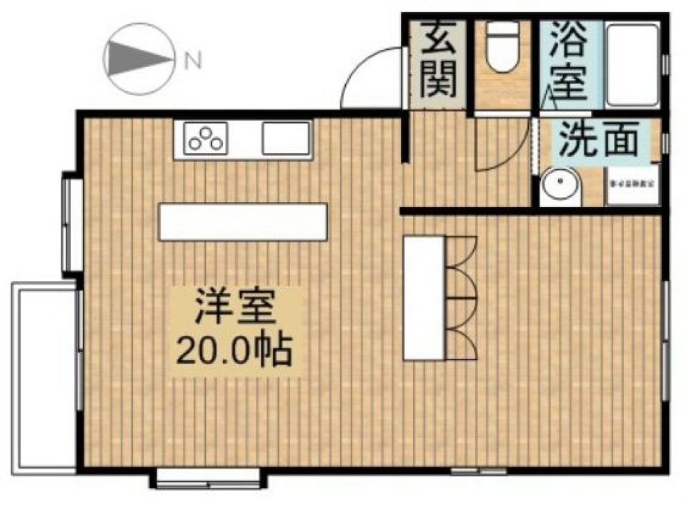 憧れのキッチンを見つけたの間取り図