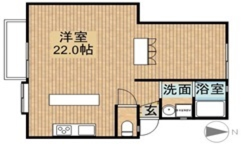 ナチュラルホワイトリビングへようこそ！の間取り図
