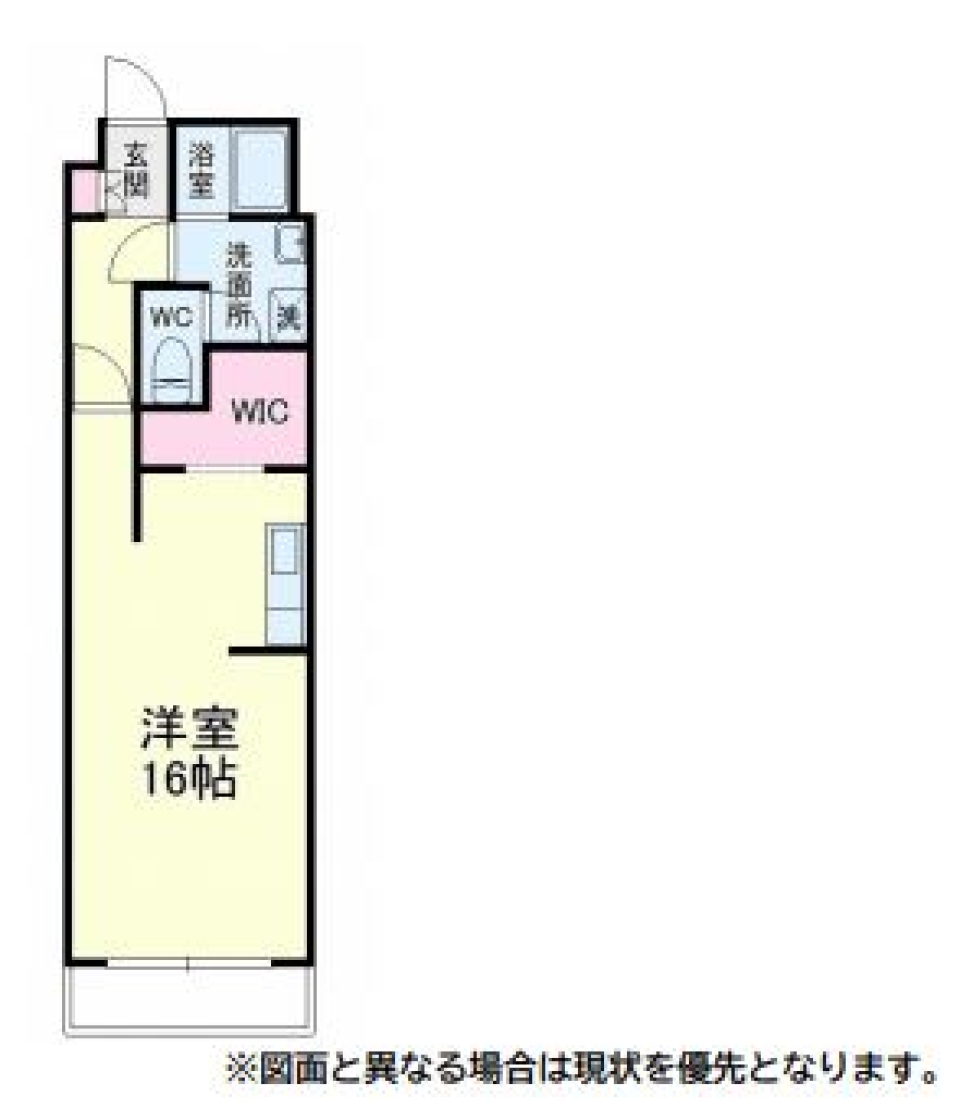 芸術家のはなれの間取り図