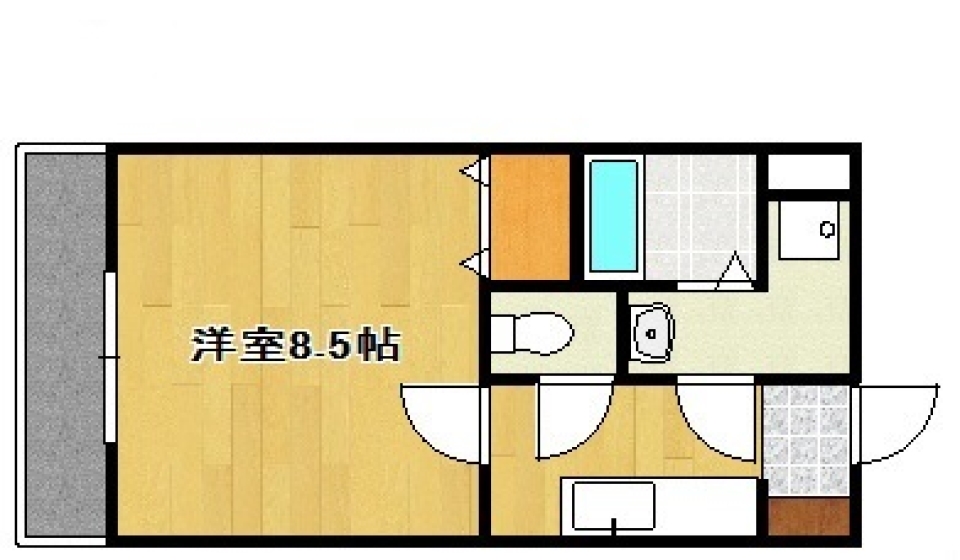 ストライプは続くよ何処までも。の間取り図