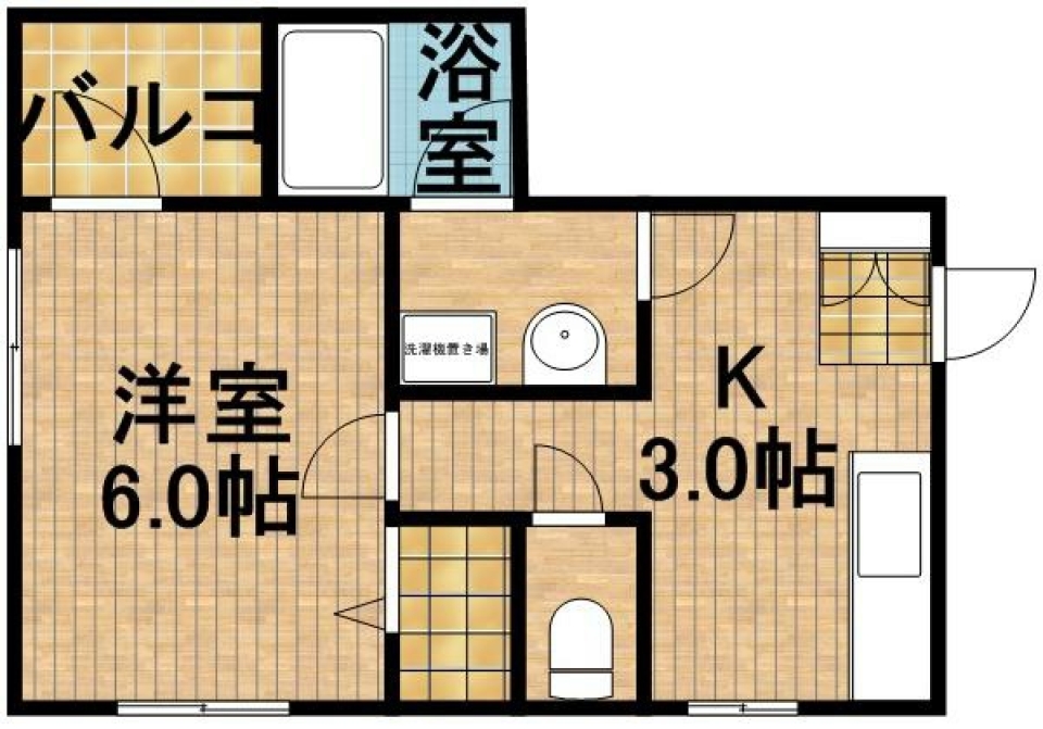アメリカンハウスの間取り図