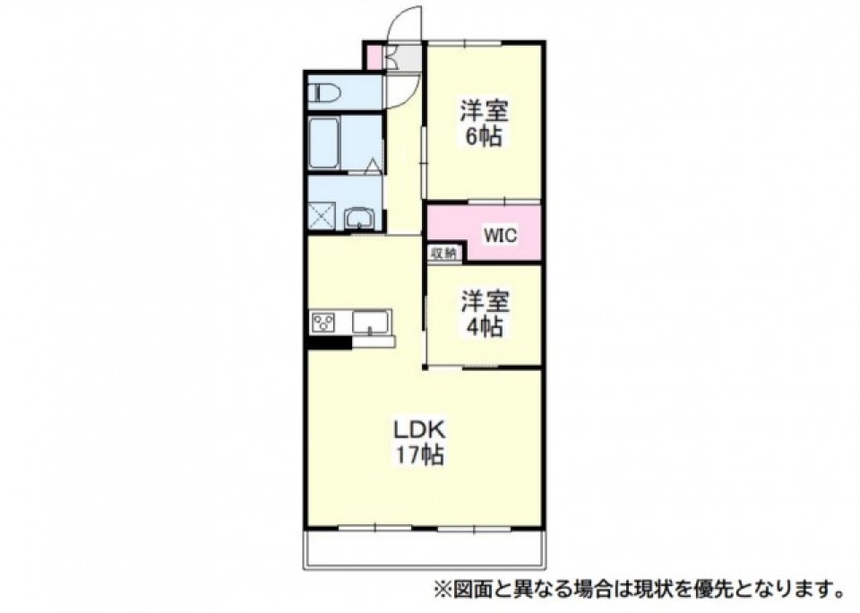 黄金比率を感じる部屋の間取り図