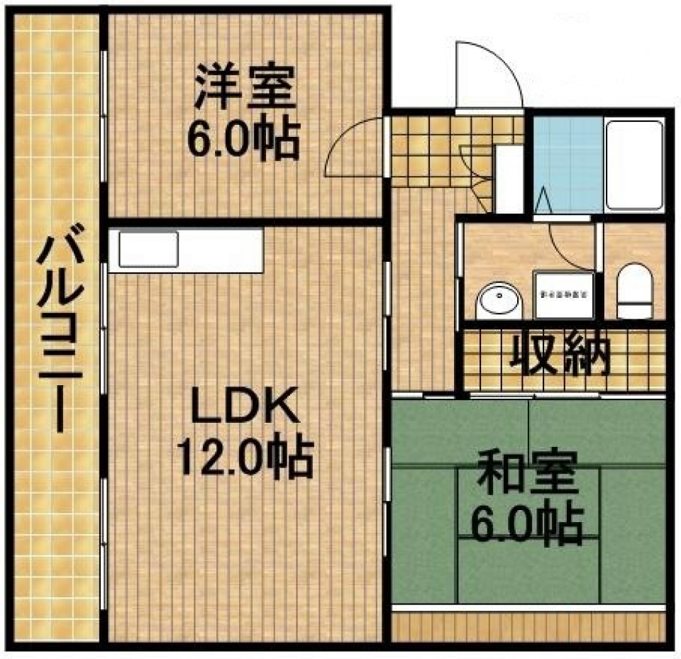 新築roomに憧れての間取り図