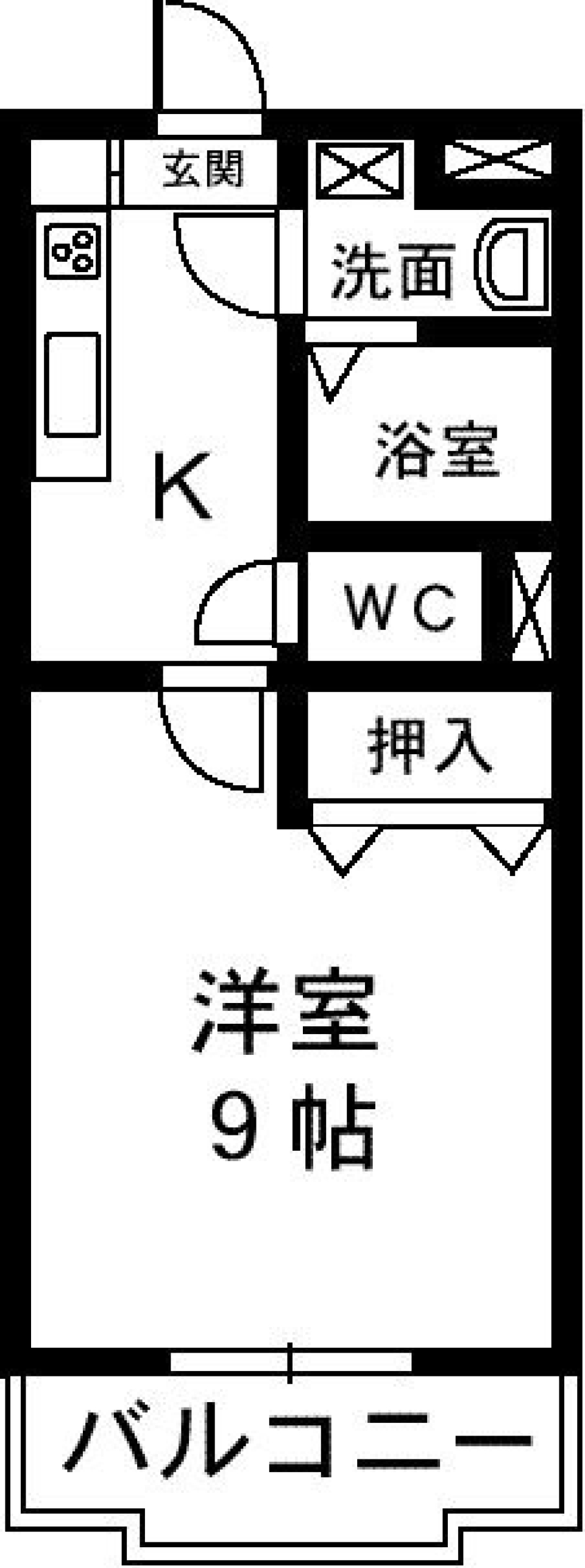 白煉瓦と白タイルと...の間取り図
