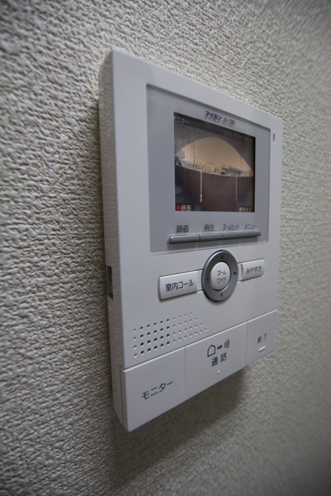 防犯対策、TVインターホン付き。