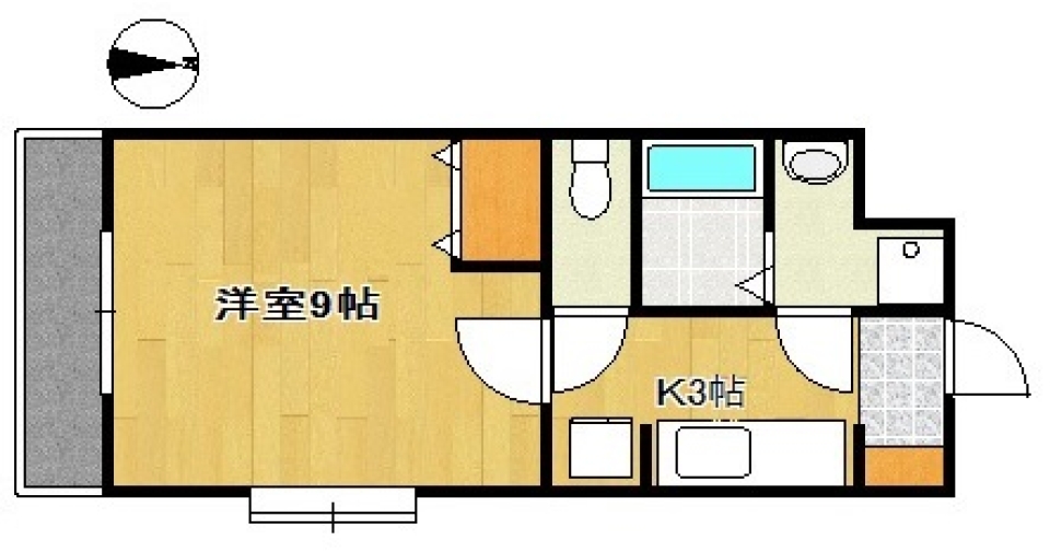 夕暮れ迫る「CAFE Style」。の間取り図