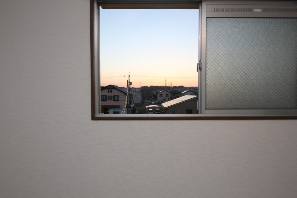 夕日を見ながらほっと一息。