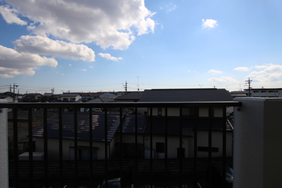 3階のお部屋だから目の前を遮るものがない。