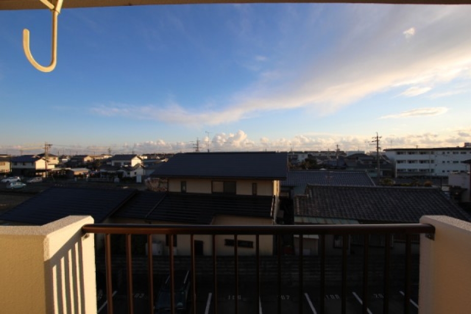 3階のお部屋だから眺めもOK。