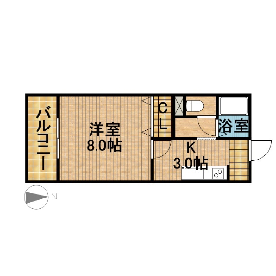 北欧スタイルの間取り図