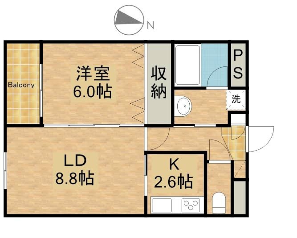 ヒカリでツナガルLDKの間取り図
