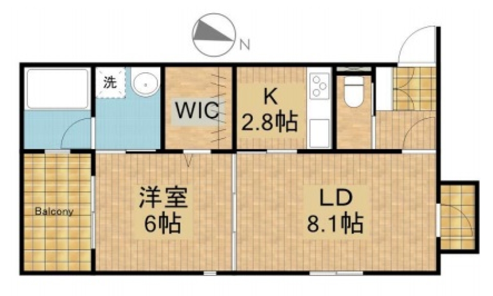 すっきり！シンプル！オシャレに暮らす。の間取り図