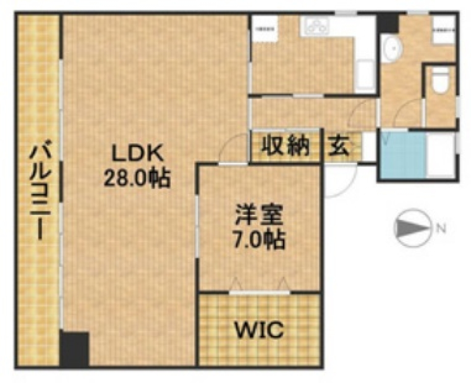 シャンシャン見えるかな？の間取り図